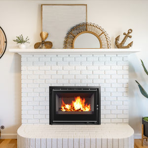 chimenea insertable de leña