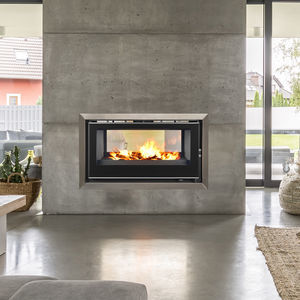 chimenea insertable de doble cara
