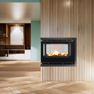chimenea insertable de 3 caras