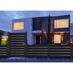 puerta para jardín de aluminio