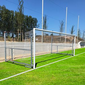 portería de fútbol de acero galvanizado