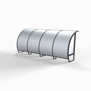 banquillo cubierto para 10 personas