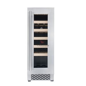 vinoteca profesional / empotrable / de acero inoxidable / eléctrica
