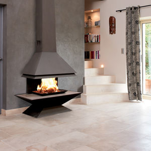 chimenea de leña