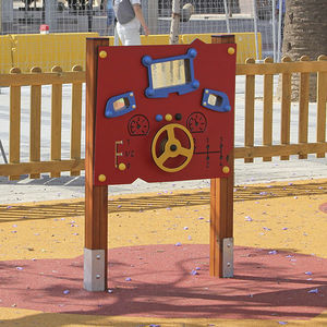 panel de juego con volante