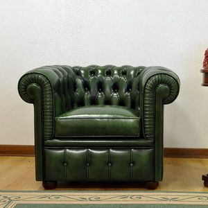 sillón Chesterfield / de tejido / de cuero / a medida