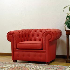 sillón Chesterfield / de tejido / de cuero / a medida