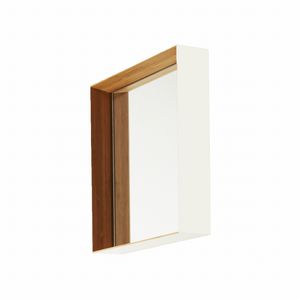 espejo de pared / contemporáneo / cuadrado / de bambú