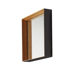 espejo de pared / contemporáneo / cuadrado / de bambú