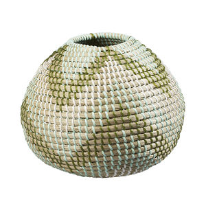 florero contemporáneo / de fibras vegetales