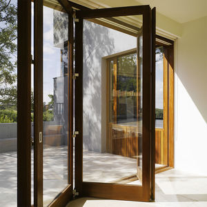 cortina de cristal plegable