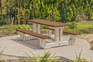 mesa de pícnic contemporánea