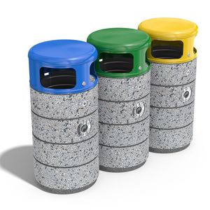 cubo de basura público