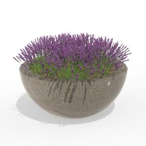 jardinera de hormigón de alto rendimiento