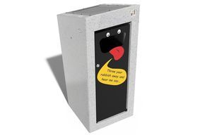 cubo de basura de pie