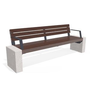 banco para jardín de hormigón