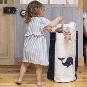 cesta para la ropa de tejido
