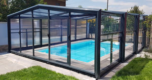 cubierta para piscina alta