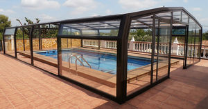cubierta para piscina alta