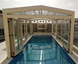 cubierta para piscina alta