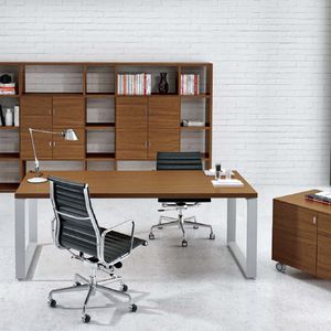 conjunto de escritorio y armarios para el sector profesional