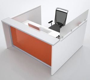 mostrador de recepción de esquina