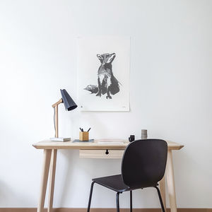 lámpara de mesa / contemporánea / de aluminio / de roble
