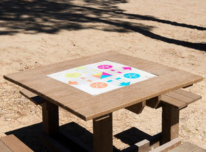 mesa de juego para niños de exterior