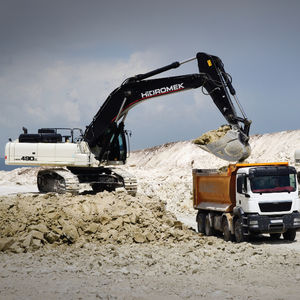 excavadora con orugas