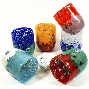 vaso de vidrio soplado