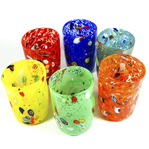 vaso de vidrio soplado