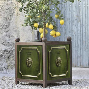 macetero para plantas grandes de metal