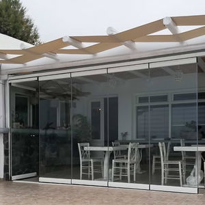 cortina de cristal plegable