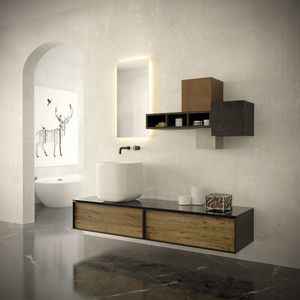 mueble de lavabo doble
