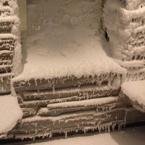 cabina de nieve