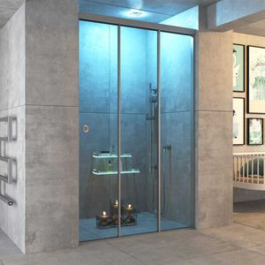 cabina de ducha de vidrio