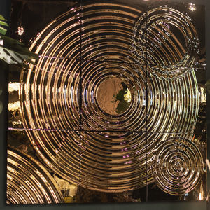 panel decorativo de vidrio
