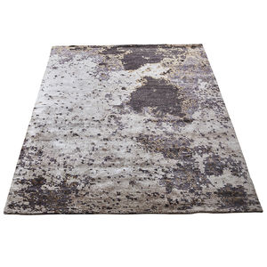alfombra contemporánea / con motivos de la naturaleza / de fibra de bambú / rectangular