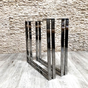 base de mesa de acero inoxidable
