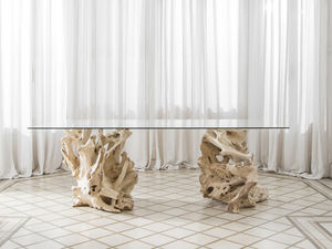 mesa de comedor de diseño orgánico