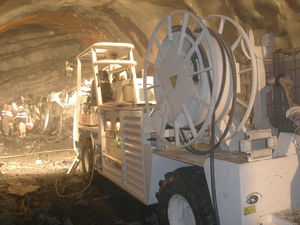 máquina de proyección para hormigón