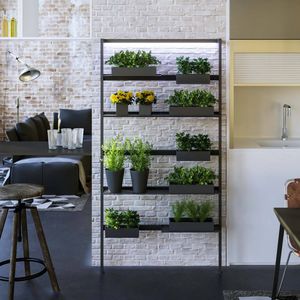 estantería mural / contemporánea / de aluminio / para salón