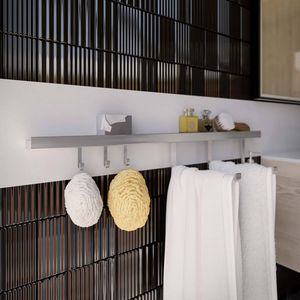 estantería mural / moderna / de metal / de baño