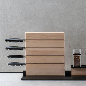 bloque de cuchillos de madera