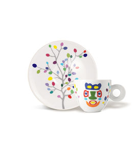 taza de café de porcelana