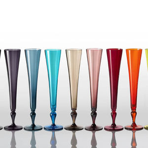 copa de cava de vidrio soplado