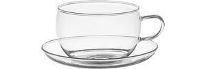 taza de vidrio borosilicato
