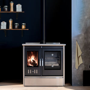 cocina con horno para caldera
