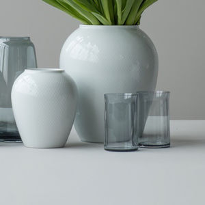 vaso de vidrio soplado
