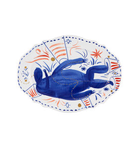 bandeja de servicio de porcelana